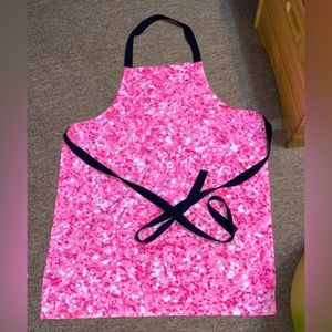 Hot pink kitchen apron